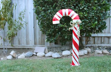 pvc candy cane decor